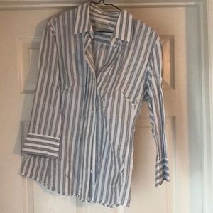 3/4 sleeve button up women’s dress shirt